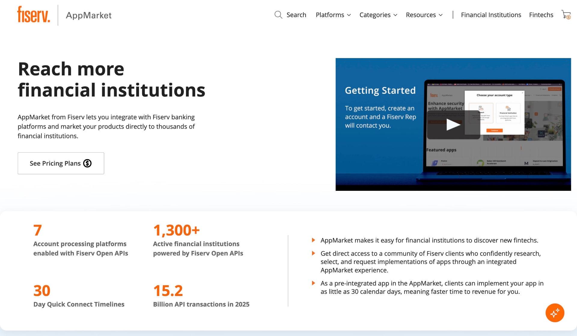 Current AppMarket fintech experience shown for context.